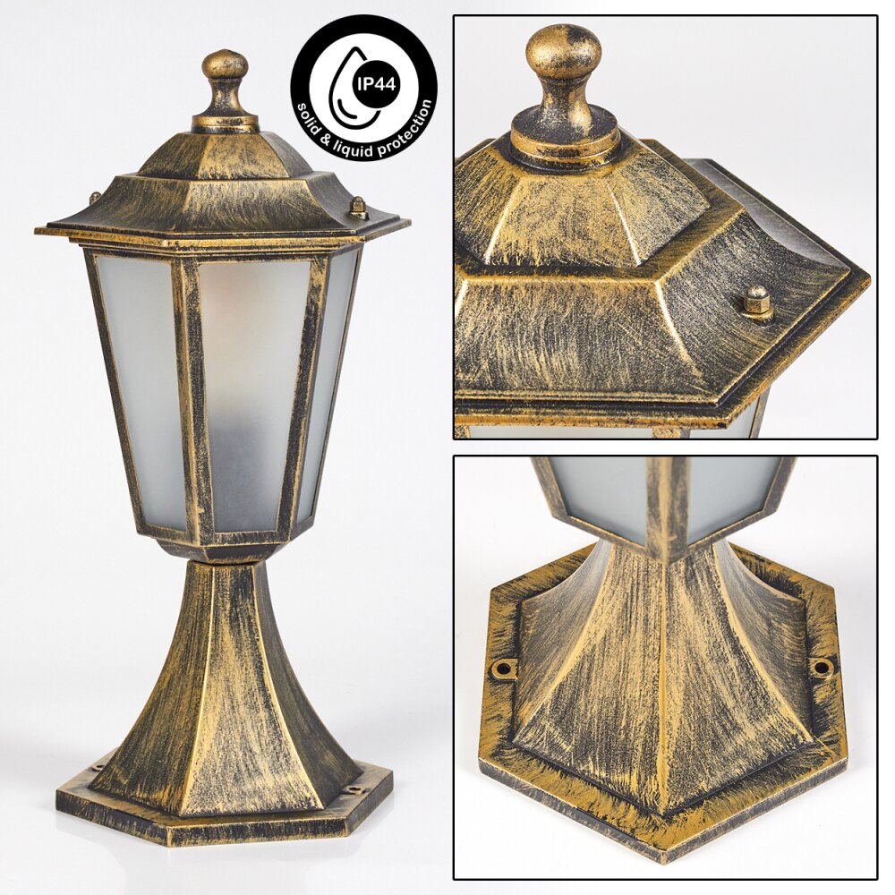 Borne lumineuse Loria Brun, Or, Noir, 1 lumière main product photo