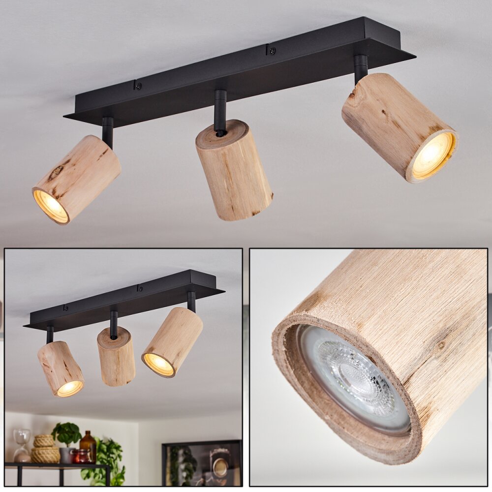 Plafonnier Postigo Noir, 3 lumières main product photo
