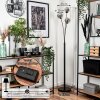 Lampadaire - Verre 12 cm Bernado Fumé, 3 lumières