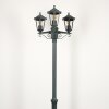 Réverbère Loria Vert, Noir, 3 lumières