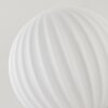 Lampadaire - Verre 12 cm Bernado Blanc, 6 lumières