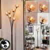 Lampadaire - Verre 10 cm Bernado Ambre, Clair, 6 lumières