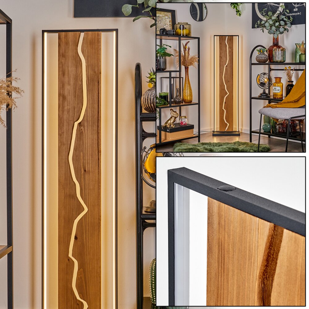 Lampadaire Terre LED Écru, Noir, Blanc, 1 lumière main product photo