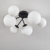 Plafonnier - Verre 12 cm, 15 cm Chehalis Blanc, 6 lumières