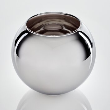 Abat-jour en verre verre de rechange 15 cm Koyoto Chrome, Fumé