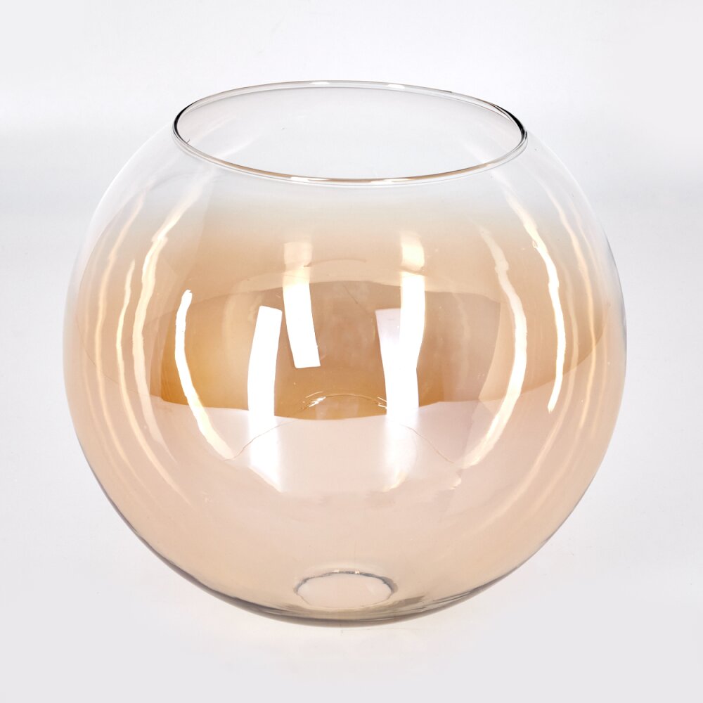 Abat-jour en verre verre de rechange 25 cm Koyoto Ambre, Clair main product photo