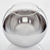 Abat-jour en verre verre de rechange 30 cm Koyoto Chrome, Clair, Fumé