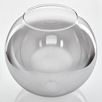 Abat-jour en verre verre de rechange 30 cm Koyoto Clair, Fumé