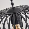 Suspension - Verre 25 cm Oravi Noir, 4 lumières