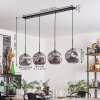 Suspension - Verre 25 cm Ripoll Fumé, 4 lumières