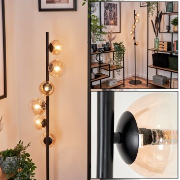 Lampadaire - Verre 10 cm, 12 cm Remaisnil Ambre, Clair, 6 lumières Lampadaire - Verre 10 cm, 12 cm Remaisnil Ambre, Clair, 6 lumières