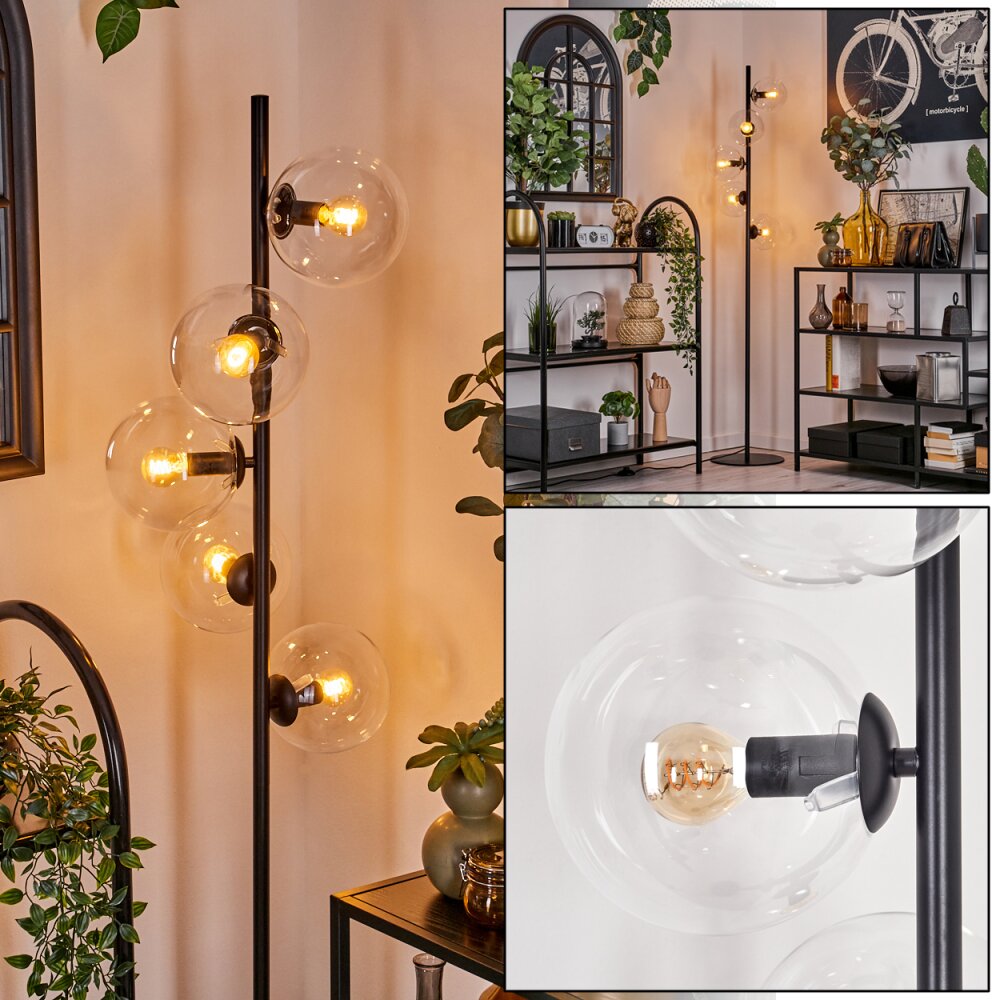Lampadaire - Verre 15 cm Gastor Clair, 5 lumières main product photo