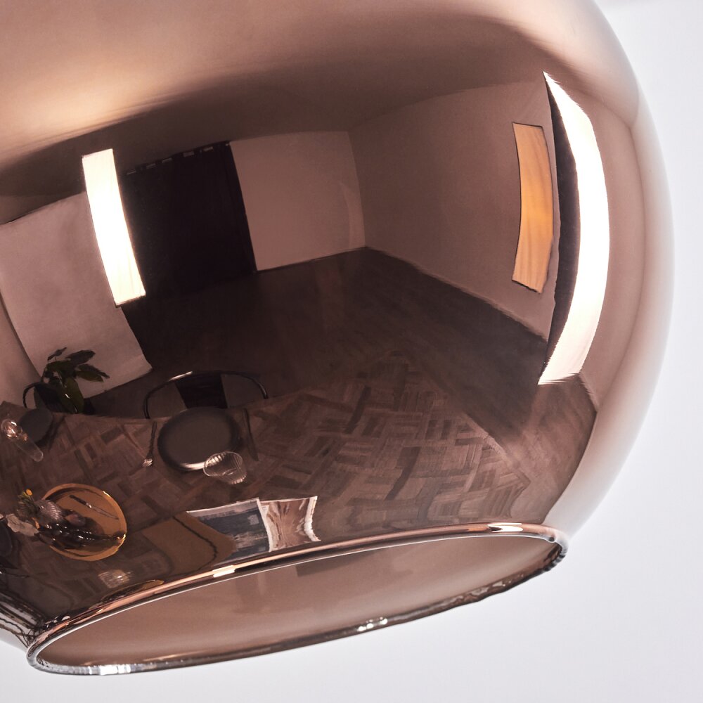 Suspension - Verre 25 cm Koyoto Cuivré H3768754 | lampe.fr