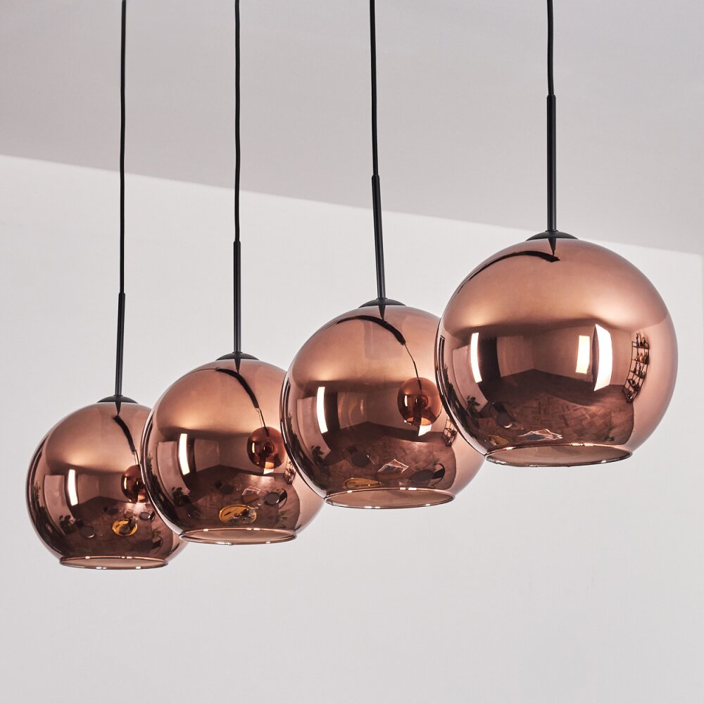 Suspension - Verre 25 cm Koyoto Cuivré H3768754 | lampe.fr