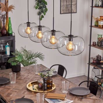 Suspension - Verre 30 cm Ripoll Clair, 4 lumières Suspension - Verre 30 cm Ripoll Clair, 4 lumières