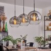Suspension - Verre 30 cm Ripoll Clair, Fumé, 3 lumières