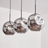 Suspension - Verre 30 cm Ripoll Chrome, 3 lumières