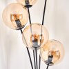 Lampadaire - Verre 15 cm Gastor Ambre, 5 lumières