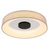 Plafonnier Globo TERPSA LED Noir, Blanc, 1 lumière, Télécommandes