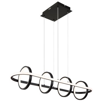 Suspension Globo WOLFHARD LED Noir, Blanc, 1 lumière, Télécommandes