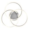 Plafonnier Globo HERWIG LED Aluminium brossé, 1 lumière, Télécommandes