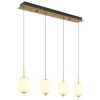 Suspension Globo EWALD LED Laiton, 4 lumières