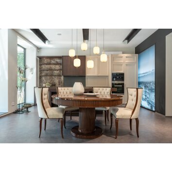 Suspension Globo EWALD LED Blanc, 6 lumières