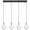 Suspension Globo AIDA LED Noir, 4 lumières