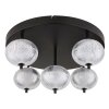 Plafonnier Globo AIDA LED Noir, 5 lumières