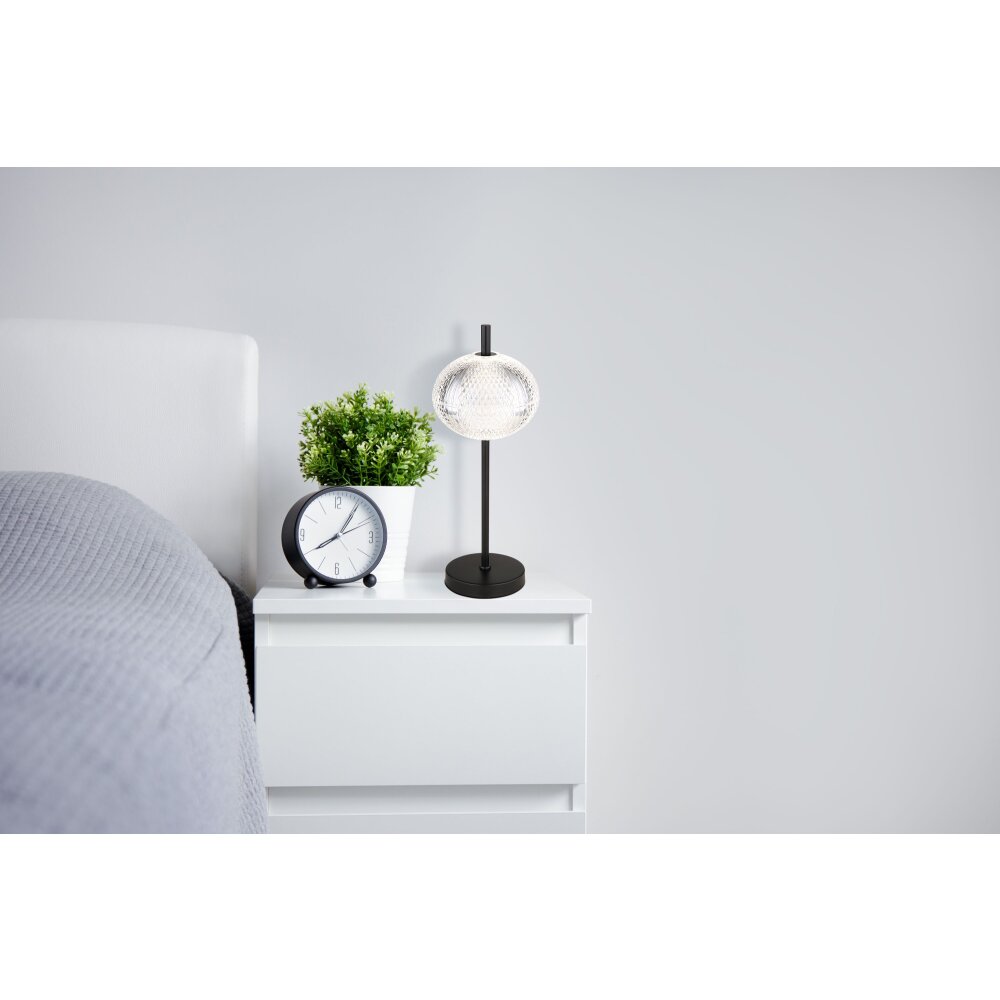 Lampe de table Globo AIDA LED Noir, 1 lumière main product photo