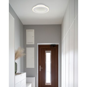 Plafonnier Globo LAMELA LED Blanc, 1 lumière