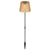 Borne lumineuse Globo SOLAR LED Ambre, Noir, 1 lumière