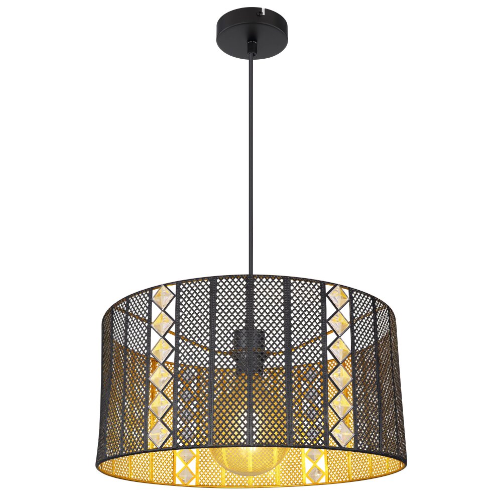 Suspension Globo ABINI Noir, 1 lumière main product photo