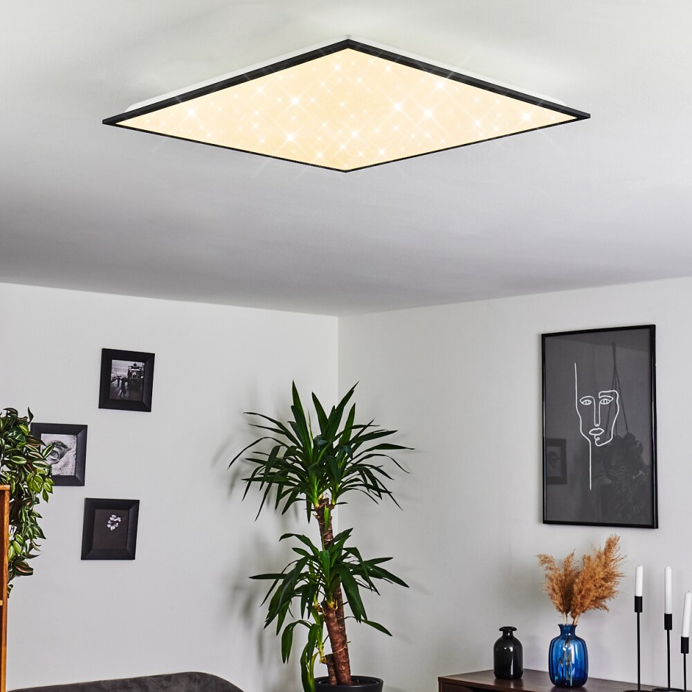 Plafonnier Salmi LED Noir, Blanc, 1 lumière main product photo