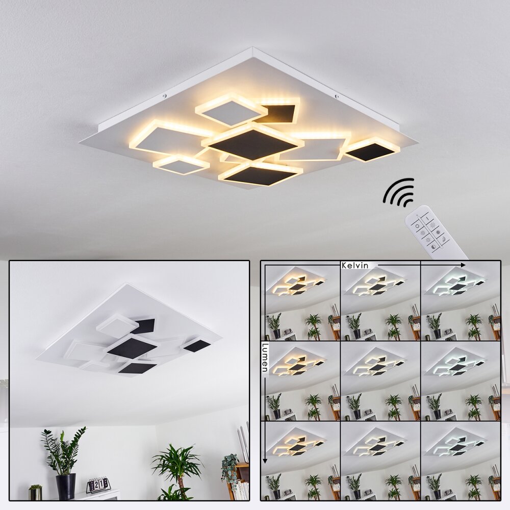 Plafonnier Minichu LED Blanc, 1 lumière, Télécommandes main product photo