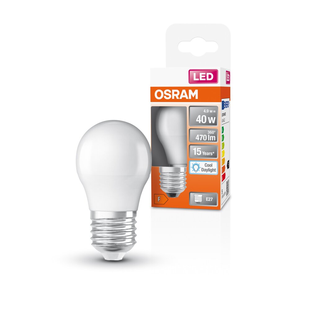 OSRAM LED Star E27 4,9 Watt 6500 Kelvin 470 Lumen main product photo