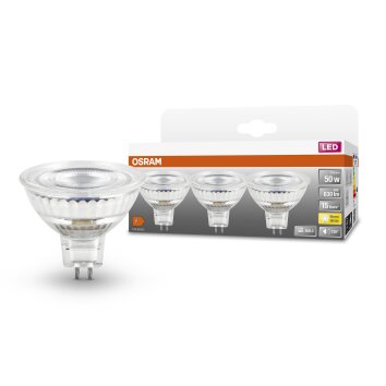 OSRAM Lot de 3 LED Star GU5.3 6,5 Watt 2700 kelvin 630 Lumen