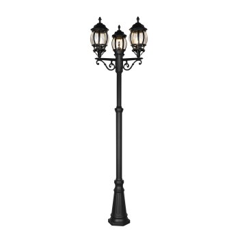 Lampadaire d'extérieur Trio Elvo Noir, 3 lumières