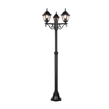 Lampadaire d'extérieur Trio Livenza Noir, 3 lumières