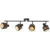 Spot de plafond Brilliant Tyas Noir, 4 lumières