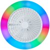 Plafonnier Brilliant Salerno LED Blanc, 1 lumière, Télécommandes
