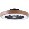 Plafonnier Brilliant Slimline LED Noir, 1 lumière, Télécommandes