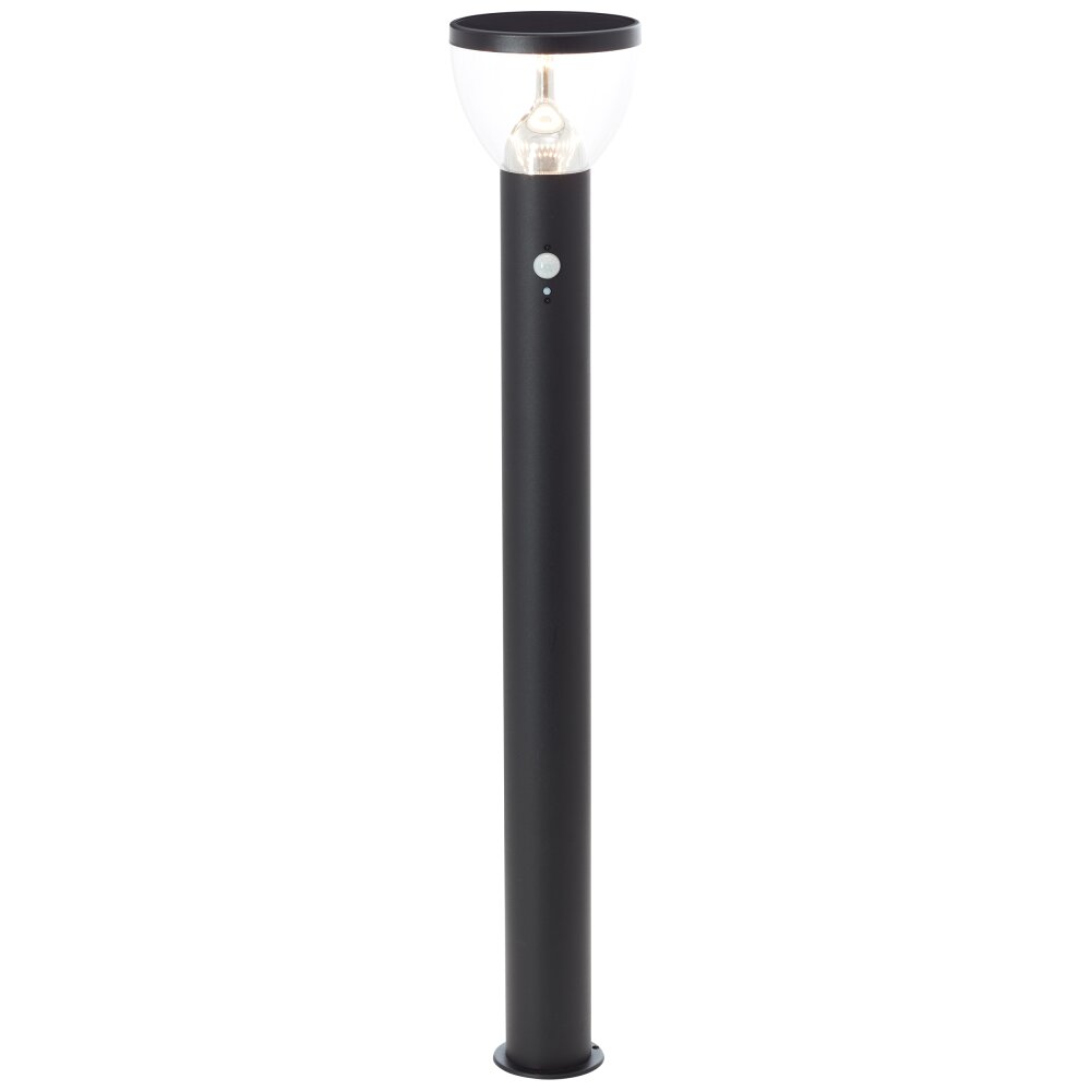 Lampadaire d'extérieur Brilliant Tulip LED Noir, 1 lumière, Détecteur de mouvement main product photo