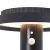 Lampadaire d'extérieur Brilliant Alvero LED Noir, 1 lumière, Détecteur de mouvement