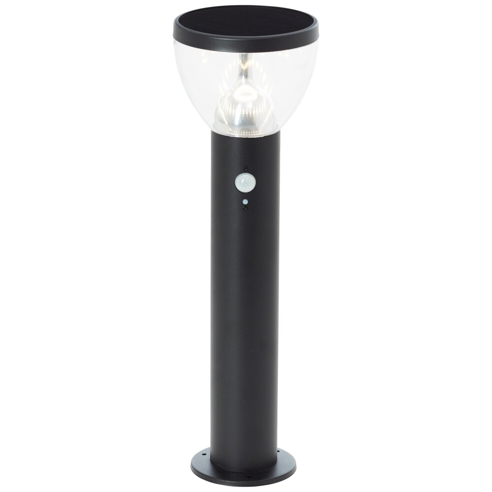 Lampadaire d'extérieur Brilliant Tulip LED Noir, 1 lumière, Détecteur de mouvement main product photo