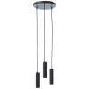 Suspension Brilliant Marty LED Noir, 3 lumières