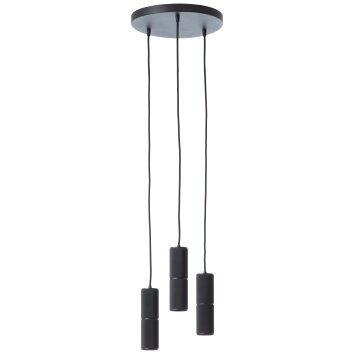 Suspension Brilliant Marty LED Noir, 3 lumières