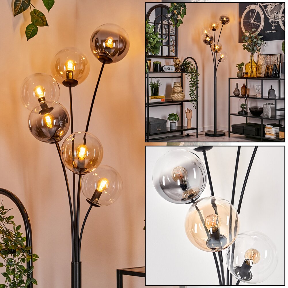 Lampadaire - Verre 15 cm Gastor Ambre, Clair, Fumé, 6 lumières main product photo