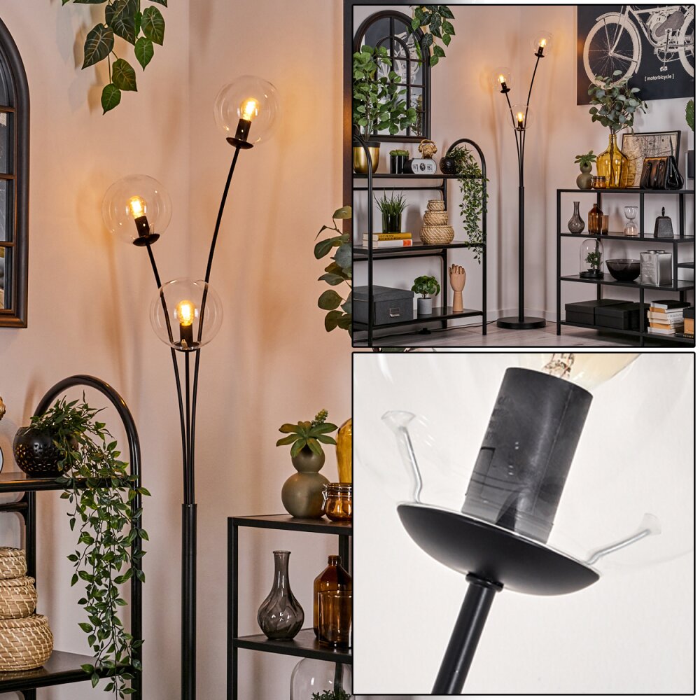 Lampadaire - Verre 15 cm Gastor Clair, 3 lumières main product photo