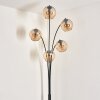 Lampadaire - Verre 15 cm Koyoto Ambre, 5 lumières